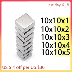 10x10x1 10x10x2 magnet 10x10x3  10x10x4 10x10x5 Rectangle Square Neodymium n35 Block Strong Search Magnetic industrial motor