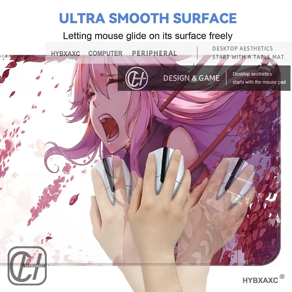 HYBXAXC  Changli Game Wuthering Waves Mouse Pad Cute HD Desk Pad Extended Gaming Keyboard Mats Large XXL Gamer Mousepad 90x40