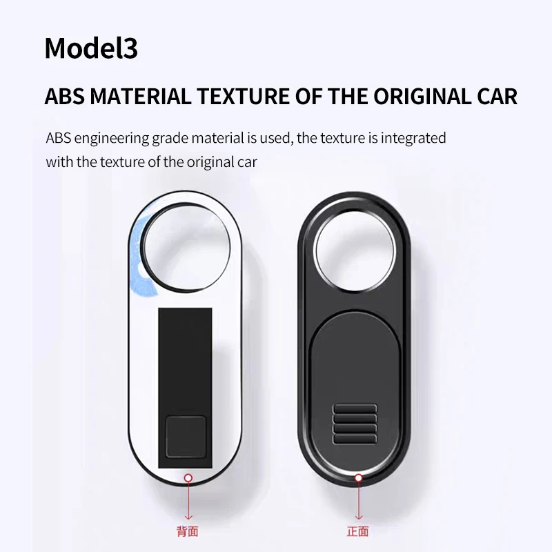 Protezione della Privacy copertura della fotocamera per Tesla Model 3 Y accessori per Console centrale Webcam Slide Switch Blocker adesivo interno