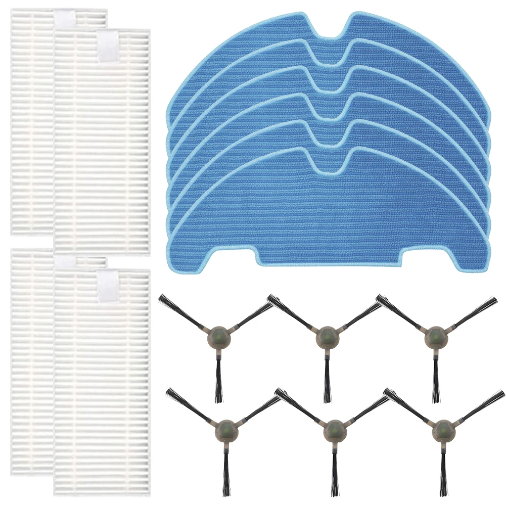 For Lefant M310 Robot Vacuum Cleaner Replacement Parts Kit Includes Side Brushes HEPA Filters and Microfiber Mop Pads