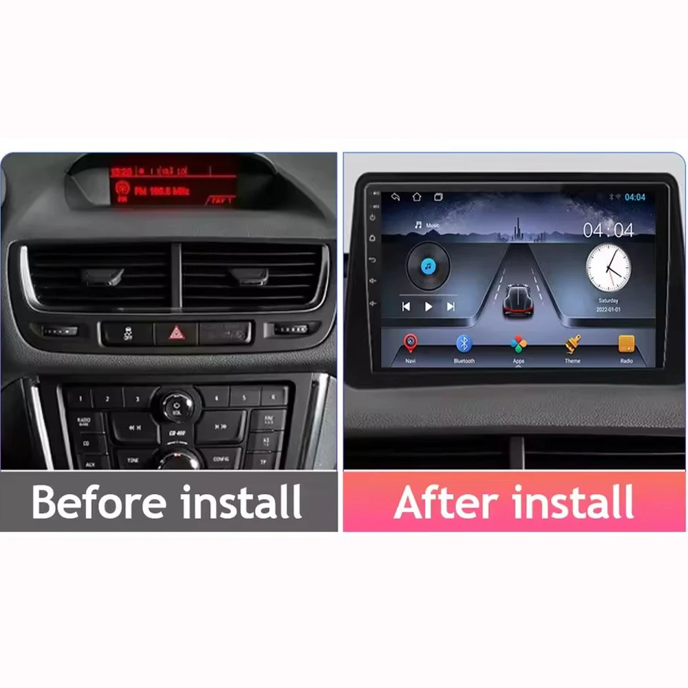 Android 14 2 Din Car Multimedia Player For Buick Encore 2013-2015 Head Unit Stereo GPS Navigation BT WIFI