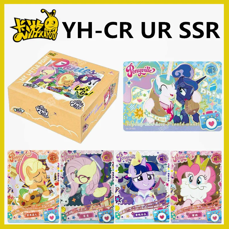 

OriginaI My Little Pony Movie Series 1 Collection Card CR UR SSR Bronzing Flash Cards Children's Toys Birthday Gift