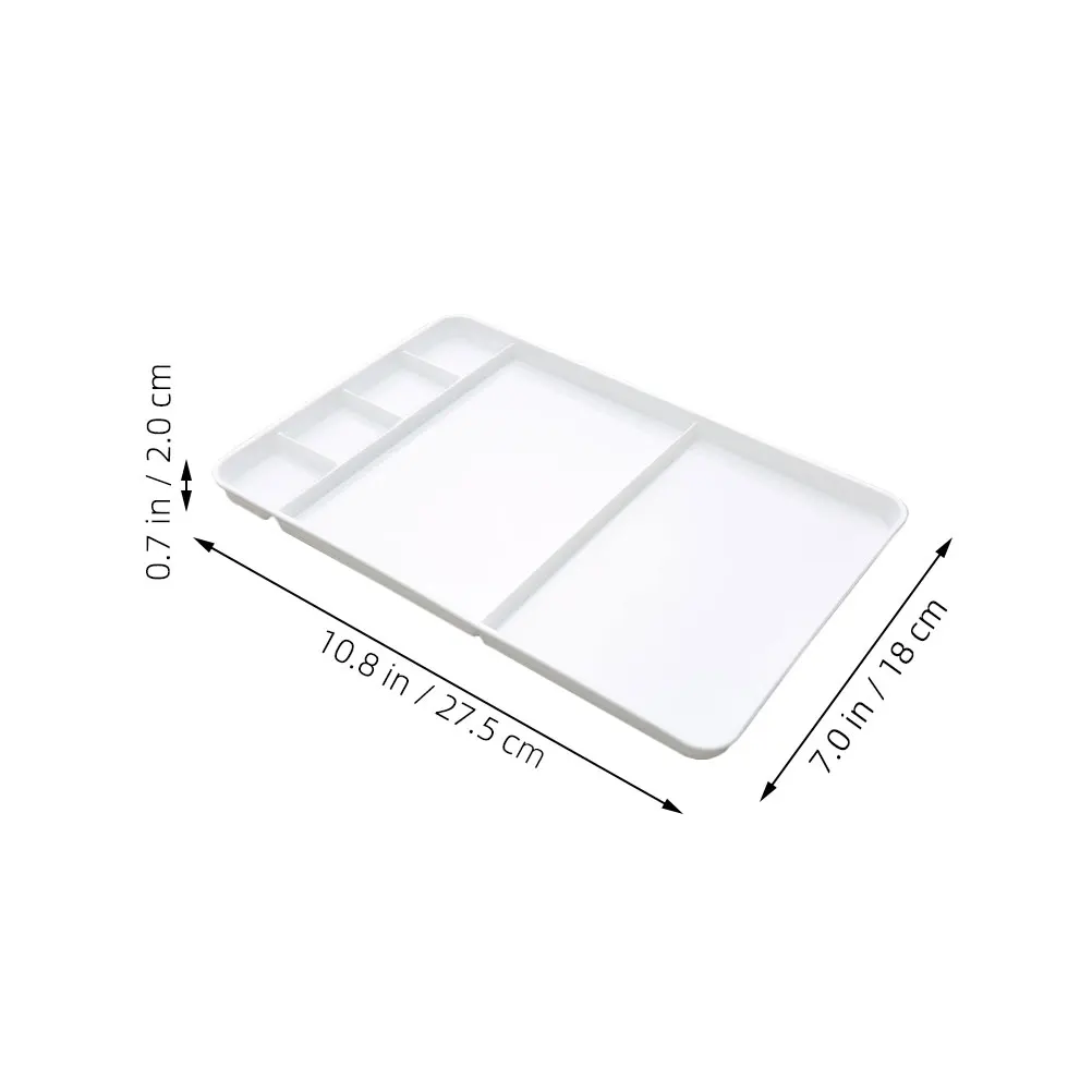 

Multifunctional Paint Palette Watercolor Mixer PP Material Durable Travel Handy Pigment Tray Practical Art Board