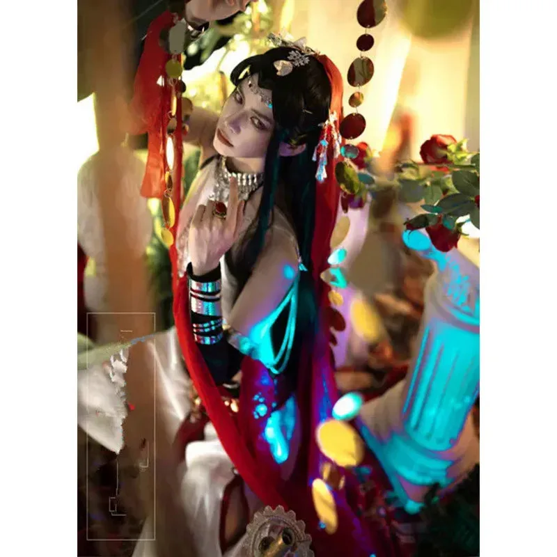 المسلسل التلفزيوني الصيني TGCF Tian Guan Ci Fu Xie Lian Hua Cheng أزياء تنكرية X IE Lian Yue Shen Loulan Cos فستان Hanfu مجموعة كاملة