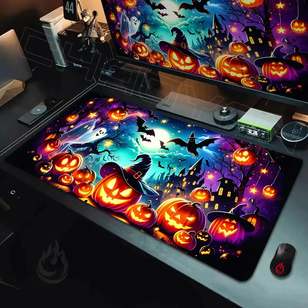 Magical Halloween Night Mouse Pad Large Computer Office Game Table Mats Rubber Anti-slip XXL Mouse Mat HDP Long Desk Pads