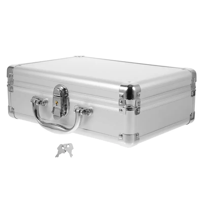 Suitcase Suitcases Aluminum Alloy Briefcase Metal Silver Hard Briefcases for Men