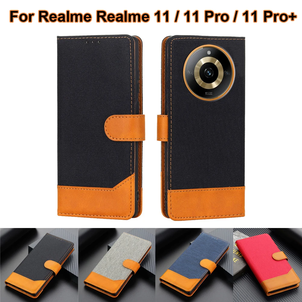 

Phone Cover For Realme 11 RMX3751 Wallet Case For Realme 11 Pro RMX3770 on Etui Realme 11 Pro+ 11Pro Plus RMX3740 Leather Capas