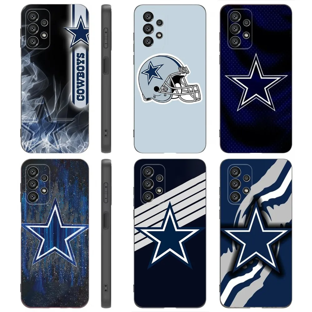 D-dallas cowboys-S   Phone Case For Samsung Galaxy A91,A80,A73,A72 ,A71,A53A52,A32 ,A31A22,A21s,A20,Black Cover