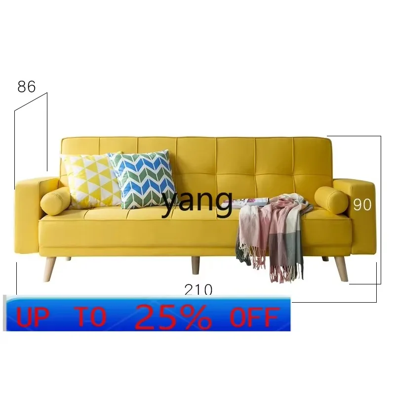 LMM folding sofa bed dual-purpose sitting and sleeping double small apartment e****mical multi-function