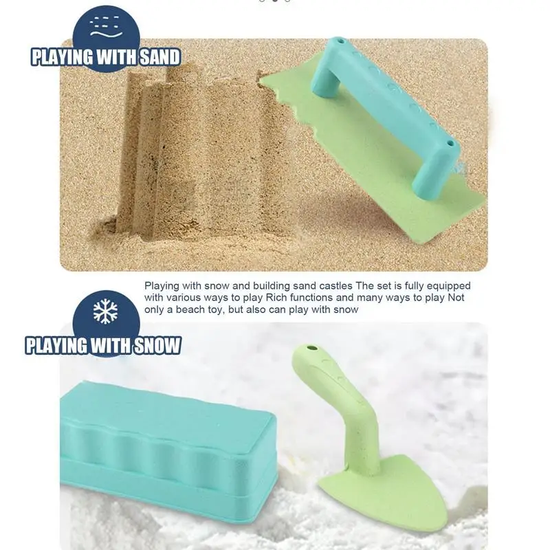 Strandspeelgoed voor peuters Herbruikbaar strandspeelgoed voor peuters Educatief schop Baksteenmodel Waterspeelspel voor zomervakantie Familie