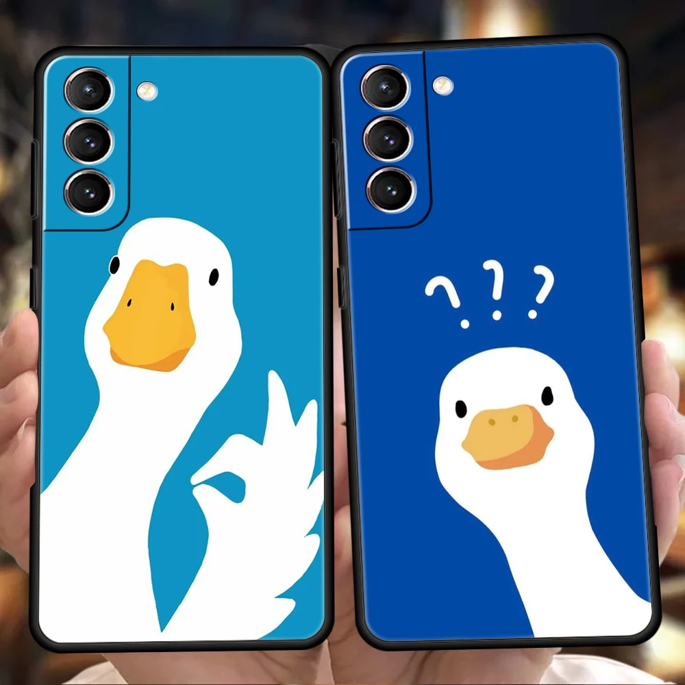 Cute Goose Duck Game Phone Case for Samsung Galaxy S26 S25 S24 S23 S22 S20 Ultra S25Edge S25 S24 S23 S21 FE Plus Cover Capas Bag