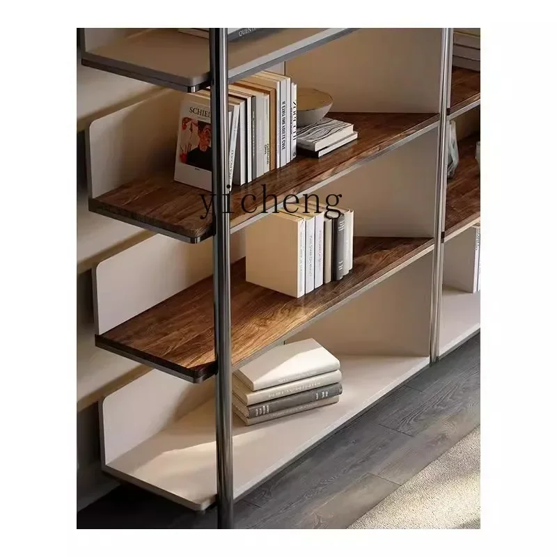 

Bookshelf Villa Simple Modern Living Room Bookcase Light Luxury Floor High-end Display Storage Rack