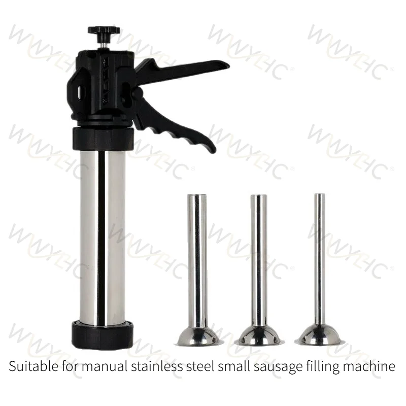 Small Stainless Steel Sausage Filling Maker Meat Extrusion Export Tool Fit for Manual Sausage Stuffer Processing Accessories