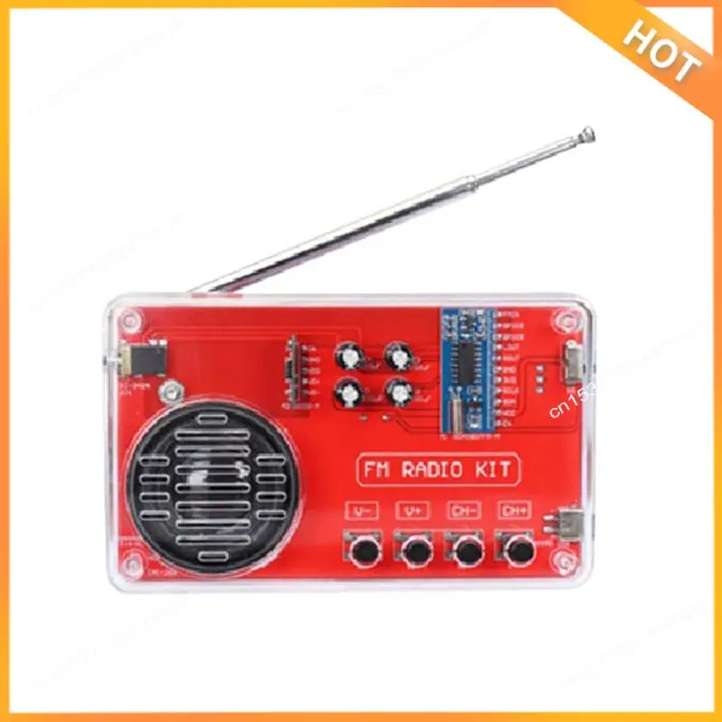 A43M FM 라디오 DIY 생산 키트 전자 조립 납땜 연습 키트 50-108 Mhz 수신기