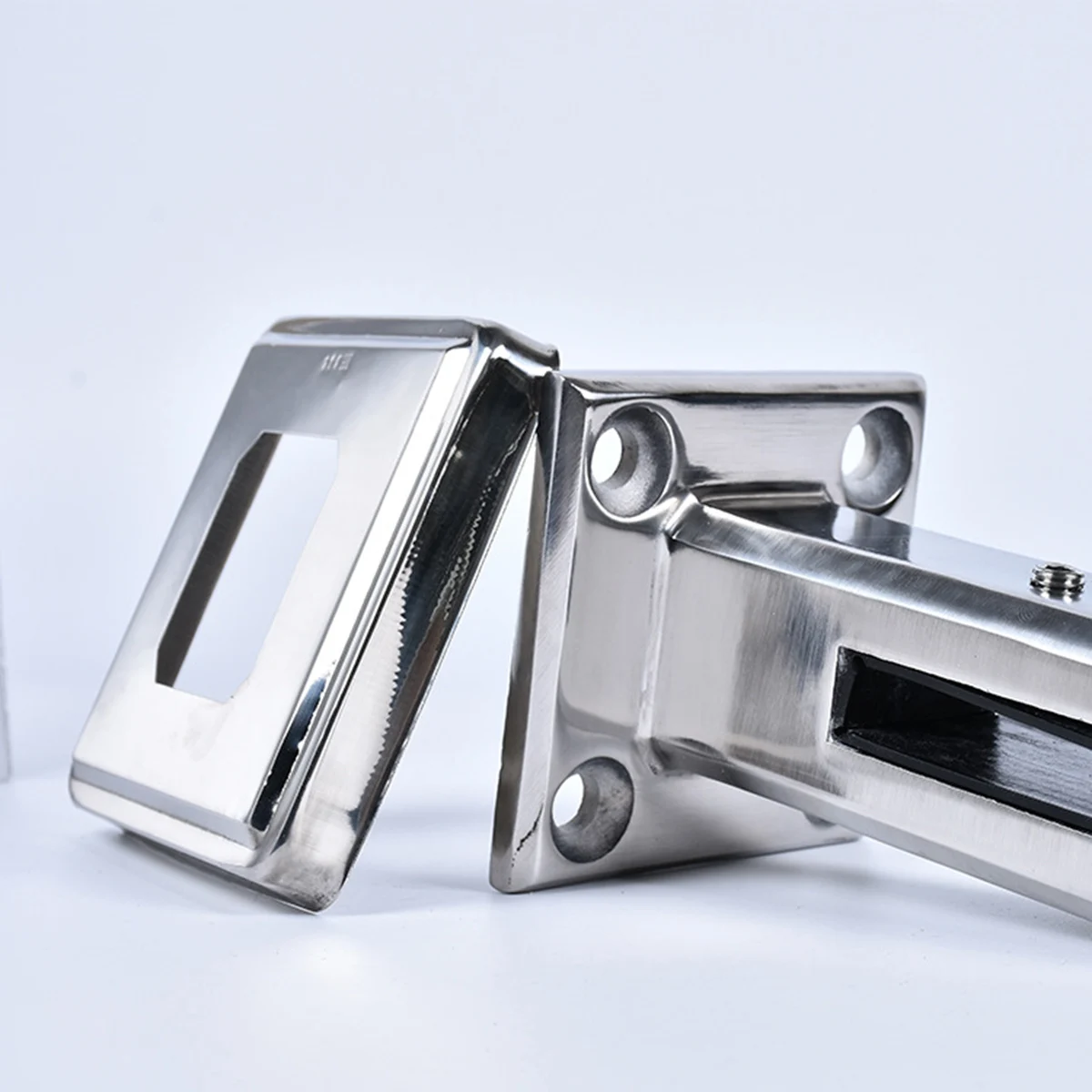 

Stainless Steel Glass Clamp Bracket Holder Fixing Tool Shelf Support Black Durable Practical Construction Parts Glass Solution