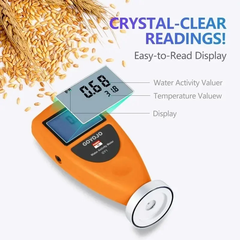 

[2026]Water Activity Meter Smart Food Water Activity Tester For Jerky Dried Fruit Grain Vegetable Aw Moisture Mete Tools GY1 WA-