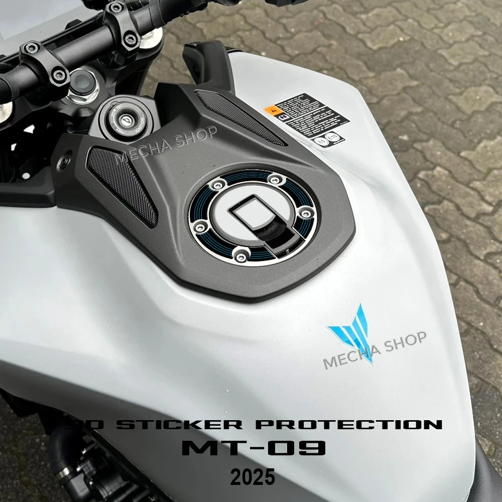 

Для MT-09 MT 09 Ice Storm MT09 2025 накладка на бак аксессуары для мотоциклов 3D наклейка из эпоксидной смолы защитный комплект