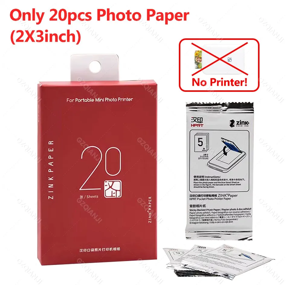 HPRT MT53 draagbare Mni mobiele zakprinter BT draadloze fotoprinter met zinktechnologie 2x3 inch kleurenfotoprintermaker