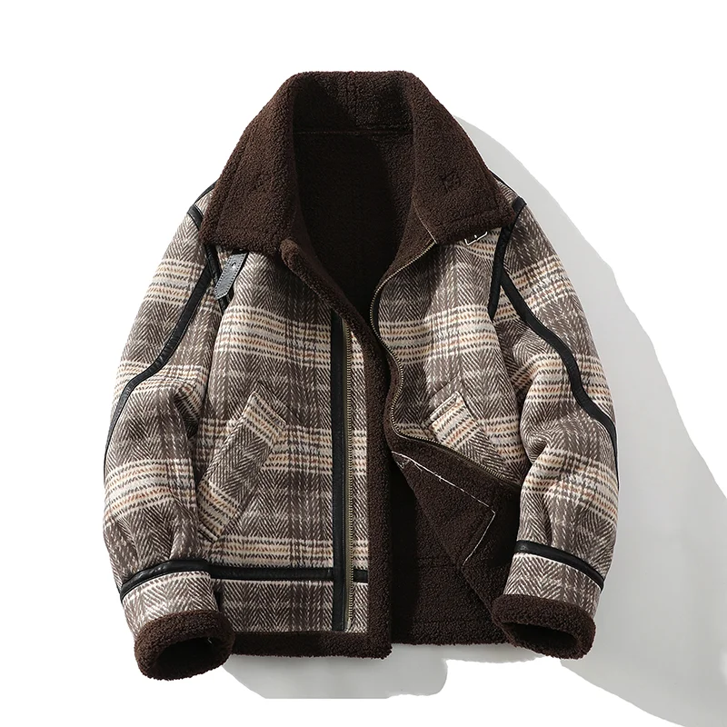 

GIOIOMen's Jacket，Autumn and Winter New High Quality Thickened Warm Casual Cotton Padded Jacket Men's Coat