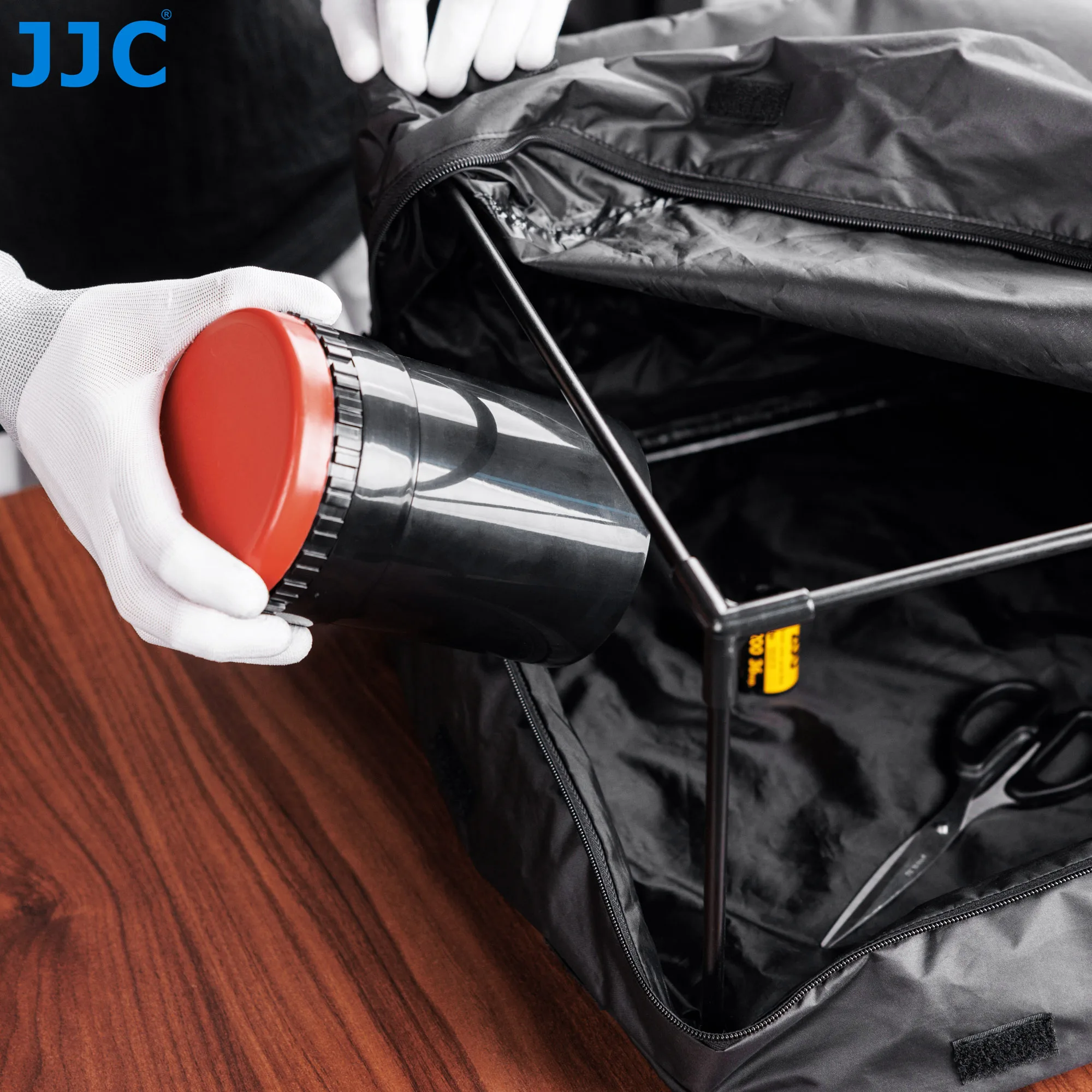 JJC معدات غرفة المظلمة فيلم تغيير حقيبة الكاميرا فيلم مخصص تطوير غرفة المظلمة سستة حقيبة طبقة مزدوجة تحميل التصوير الفوتوغرافي