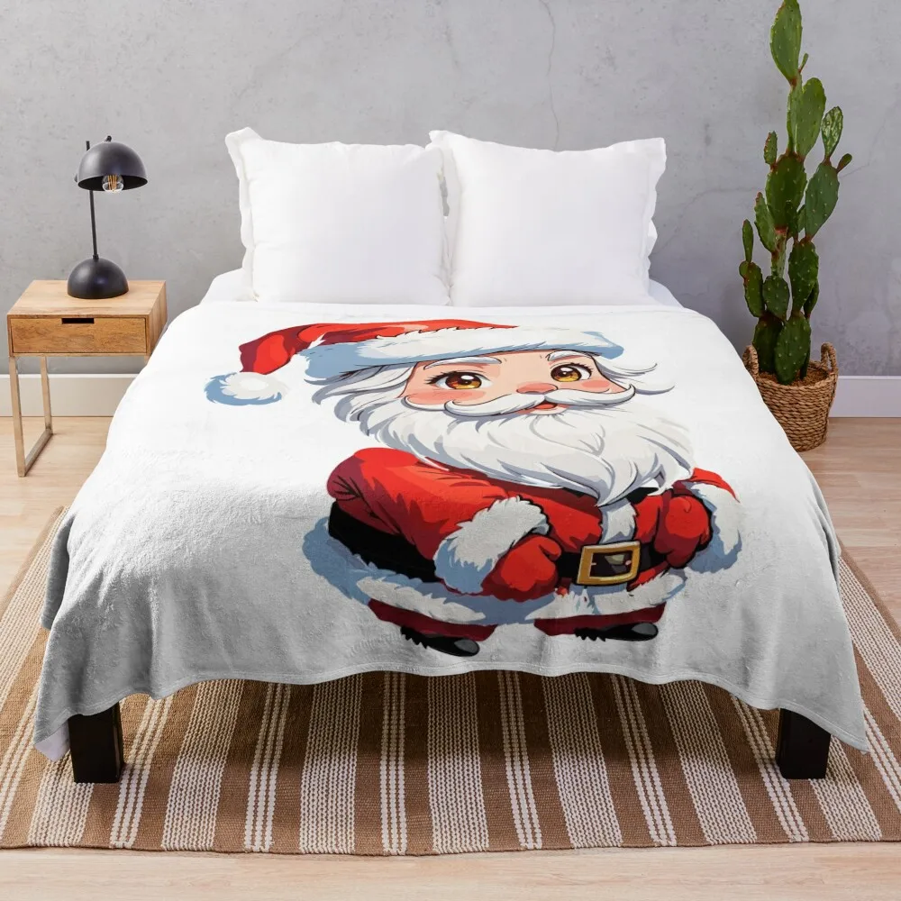 

Little Christmas Santa Claus Throw Blanket Loose Fashion Sofas cosplay anime bed plaid Blankets