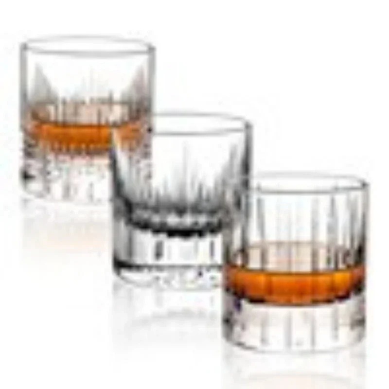 Whiskey crystal glass, hand-carved foreign wine cup Ice Hockey wide mouth whisky cup Light luxury spirit cup