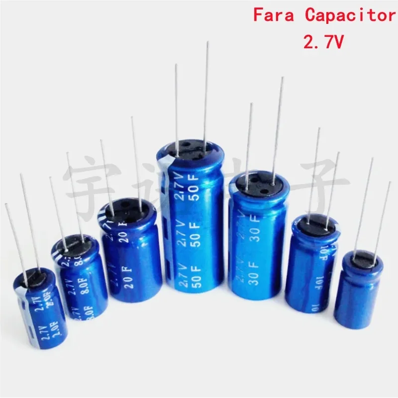 1piece Supercapacitor 2.7V Series 10F 22F 50F 60F 100F High Quality Fara Capacitor Capacitor Module for Automotive Rectifier