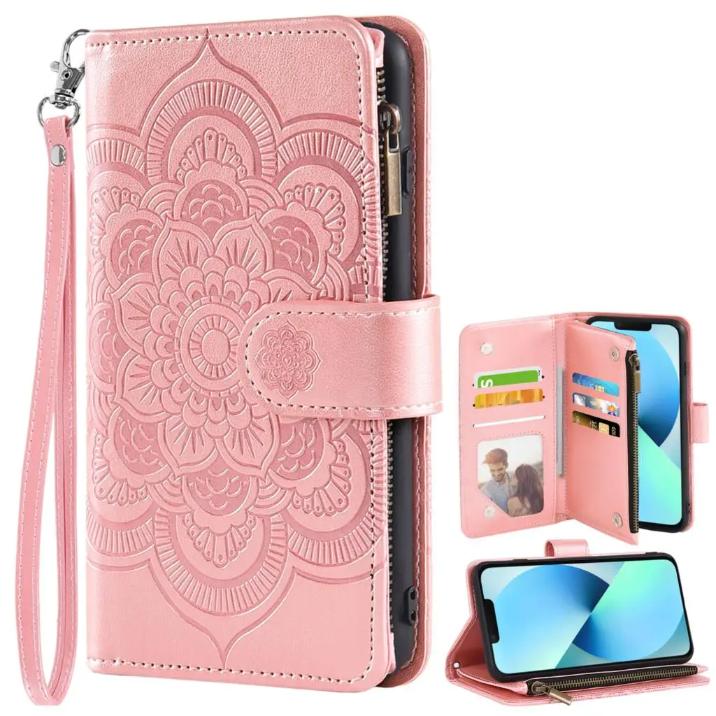 Flip Leather Wallet Case For Motorola Moto Z4 Play Z3 Z2 Force Shockproof Wrist Strap Card Holder Phone Cover For Moto Z 4 3 2