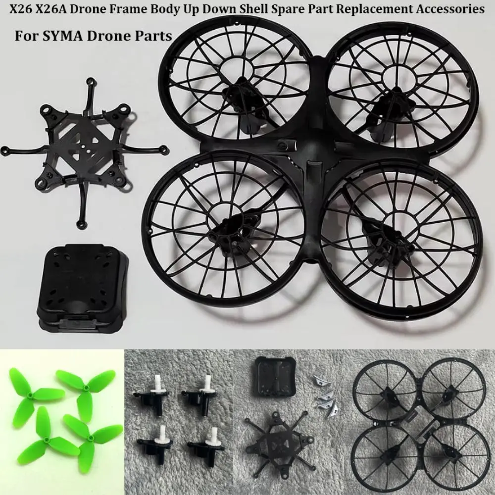 High Quality Black X26 X26A Frame Plastic Multistyles Body Shell Spare Part Accessories Fan Blade Motor Bracket Shell For SYMA