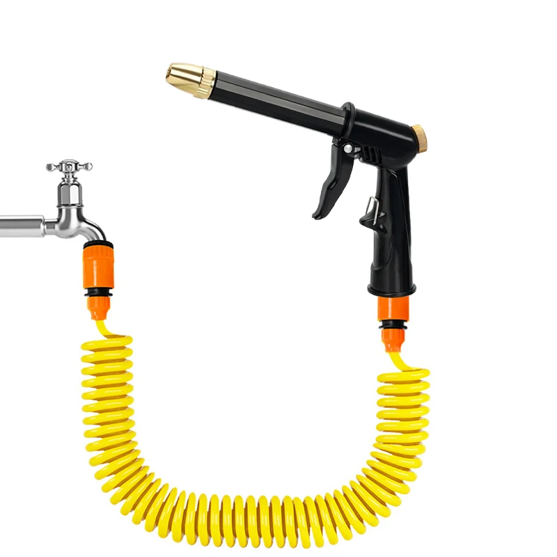 EVA Garden Spring Water Pipe 7.5-30M Portable Car Wash And Grass Lawn Watering Spring Water Pipe High Pressure Water Gun