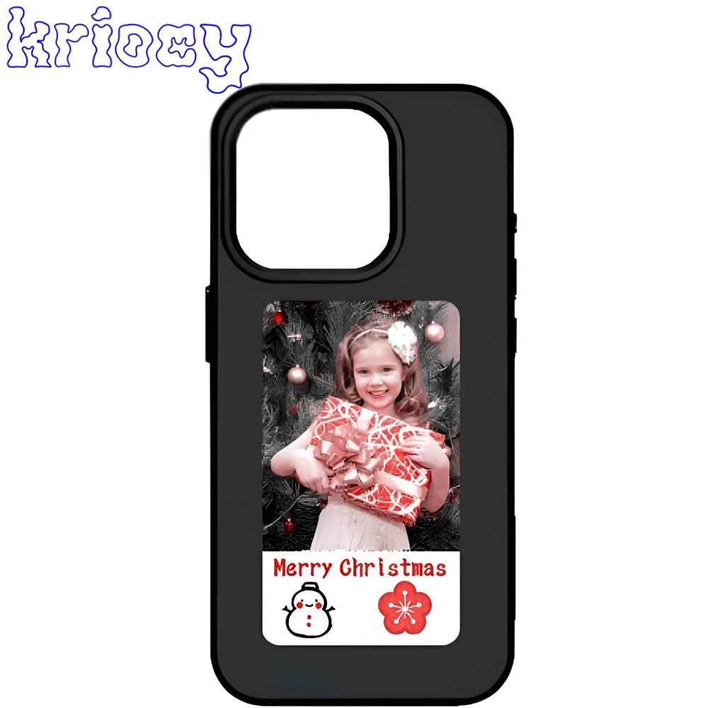 

Eink Screen Smart NFC APP Refresh DIY Phone Case for Iphone 14 15 Protective Cover Personalized Custom Case Display Battery Free