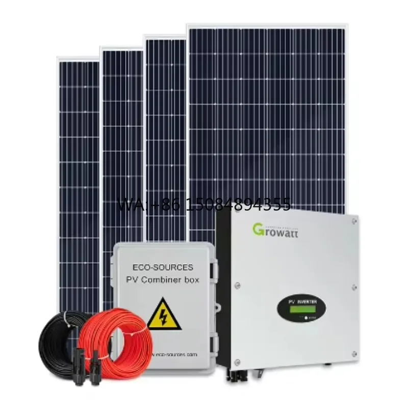 SOLAR High Efficiency 5kw 10kw 15kw 20kw 25kw on Grid/Grid Tied PV Solar Panel Power System