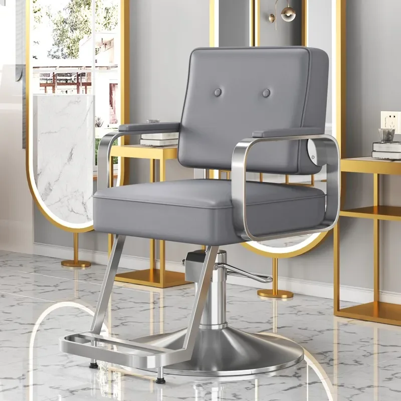 Facial Hair Salon Chair Vanity Hairdresser Saddle Berber High Chair Barbershop Gaming Silla De Barbero Barber Station Furniture