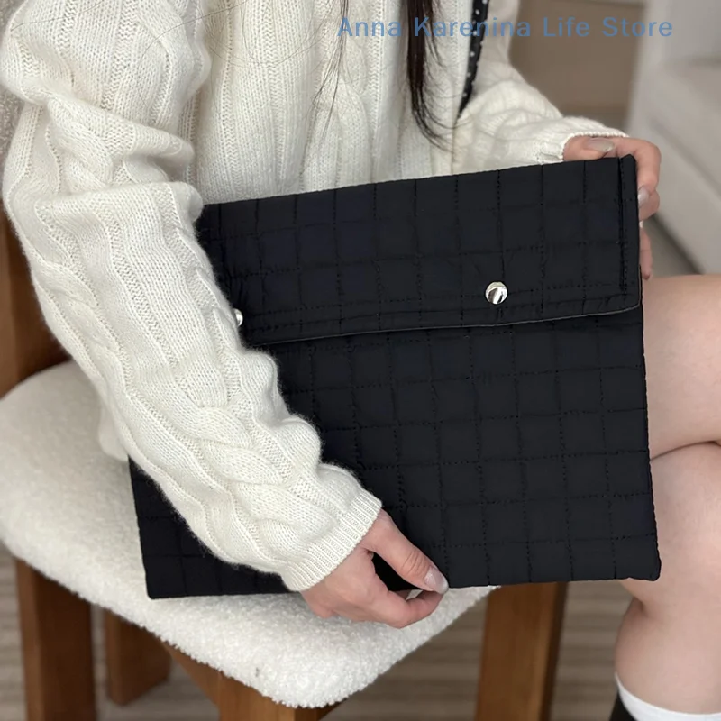 Women Cotton Laptop Sleeve Bag For Macbook For IPad Pro For Lenovo For DELL For HP Girl Notebook Computer Protective Cover