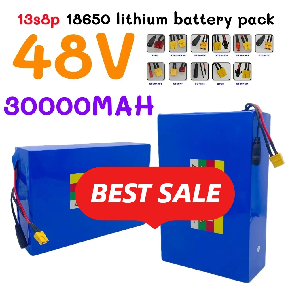 18650 Lithium 13s8p battery pack  48V battery 30000mah  for scooter，Wheelchair, backup power supply
