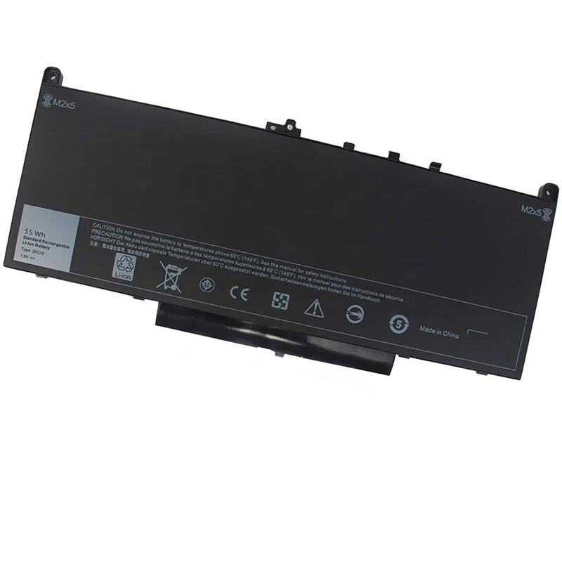 J60J5 Replacement Laptop Battery for DELL Latitude E7270 E7470 E7260 Series J6OJ5 R1V85 5F08V WYWJ2 1W2Y2 NJJ2H MC34Y 7.6V 55Wh