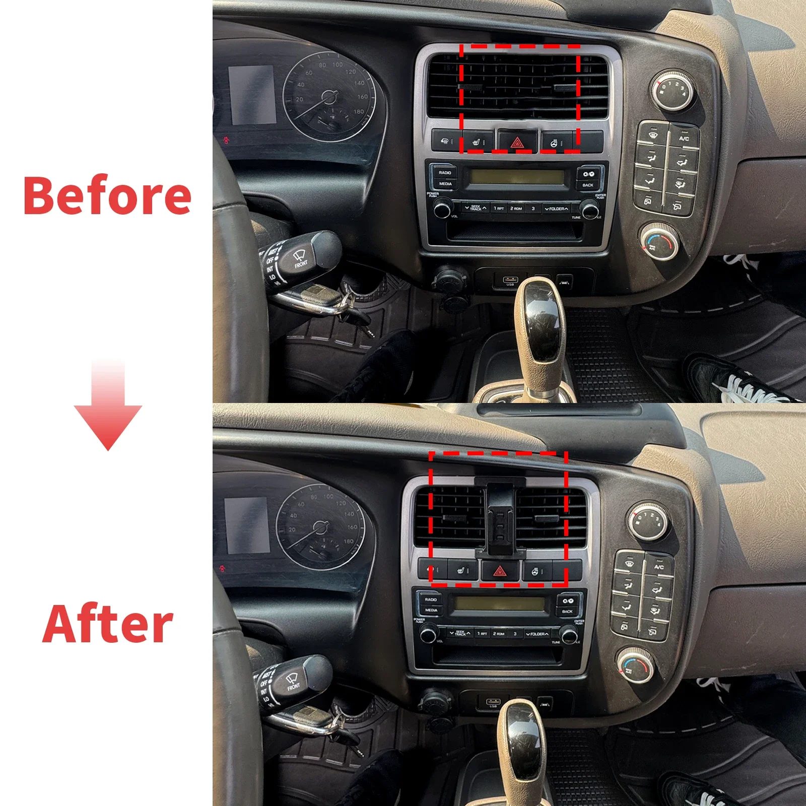 for Hyundai Porter 2 II H-100 2016- 2018 2019 2020 2021 2022 Specific Car Phone Mount GPS Stand
