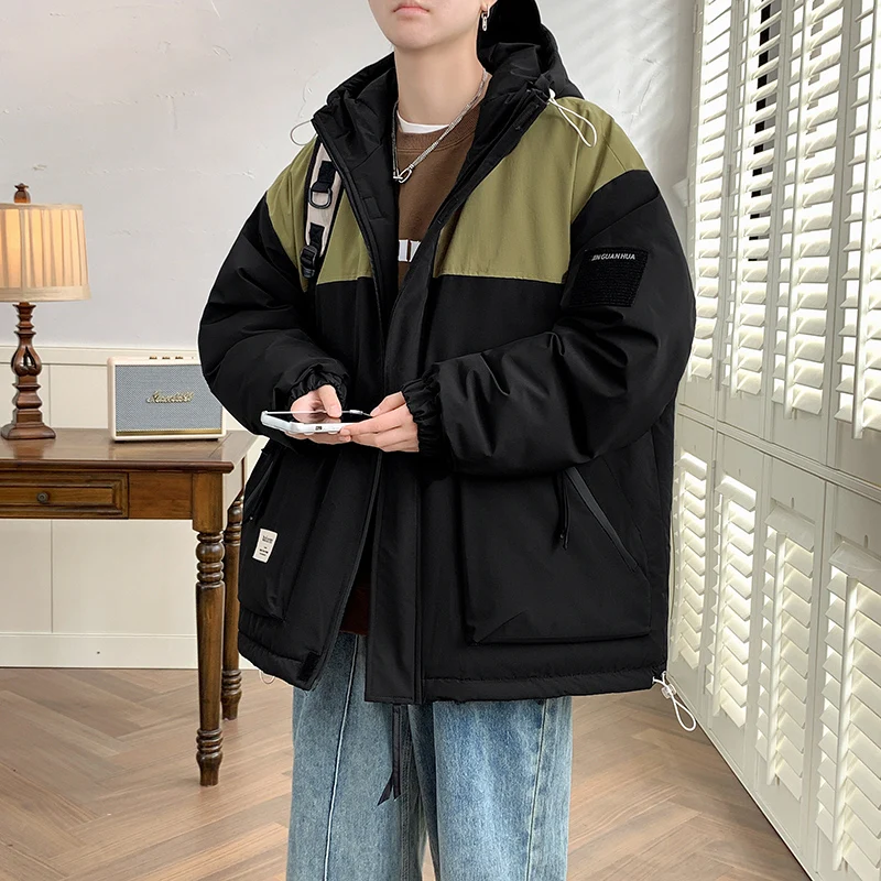 M-8XL cotton jacket men's plus size thick autumn winter men's plus size jacket top cotton jacket men's thick warm