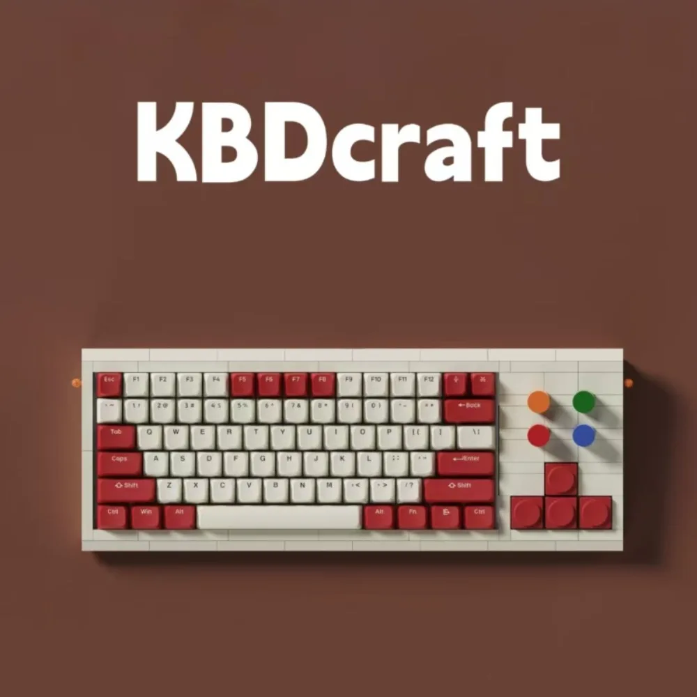 KBDcraft 03 Sachiel Bloco de Construção Teclado Mecânico DIY Montagem 85% TKL Layout Tipo-c RGB Botão Teclado MX Hotswap QMK/VIAL