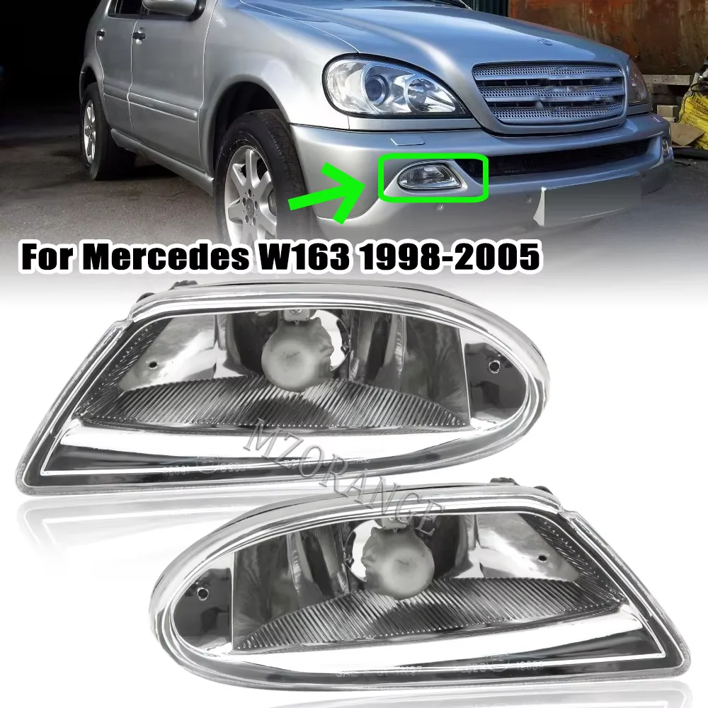 

Fog Lights for Mercedes-Benz W163 1998-2005 ML350 ML500 ML430 ML320 ML55 Front Bumper Lamp Headlight 163 820 04 28 Without Bulb