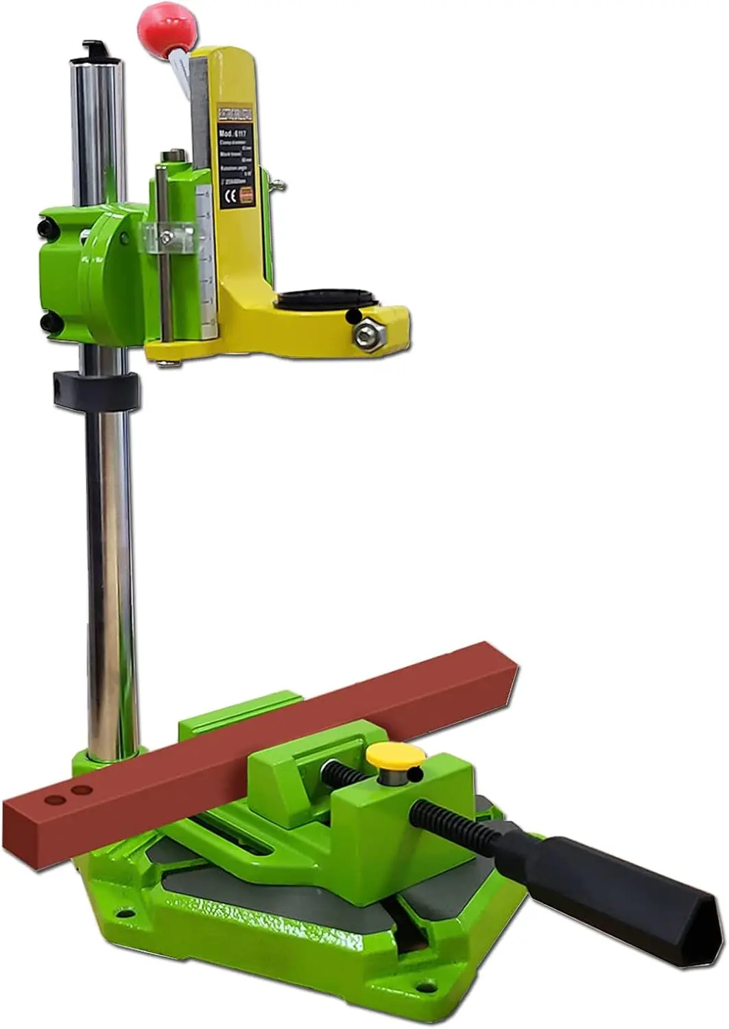 Vertical Drill Stand,  Attachable to Electric Drills, 2.5 Inch Mivis with Vise, 90 Degree Adjustable Electric Drill Stand