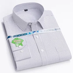 Chemise décontractée d'affaires en coton léger pour hommes, vêtements de bureau professionnels classiques, vêtements de degré respirants, luxe, tout match