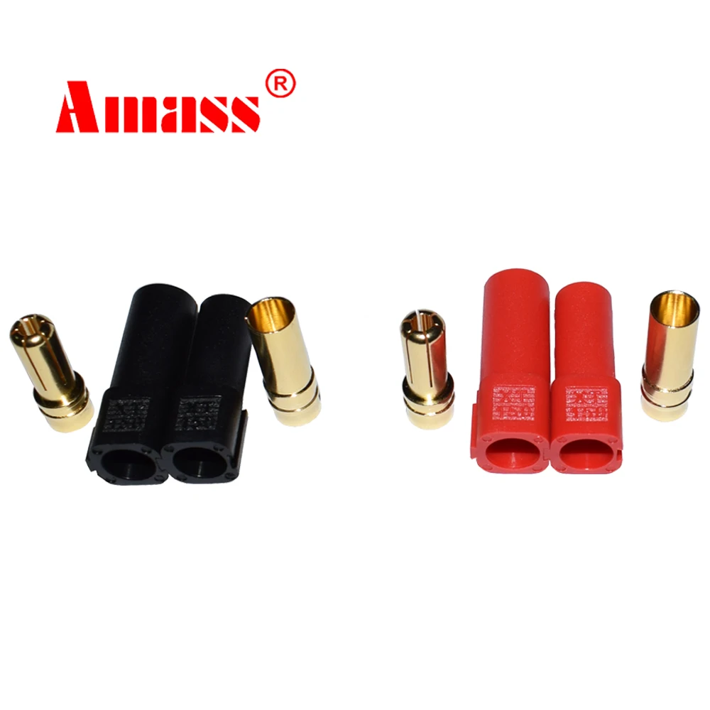 Amass XT150 XT150 connector 6mm Banana Bullet Plug 130 High Rated Amps Male Female Adapter Gold Plated for RC ESC Charger Lead