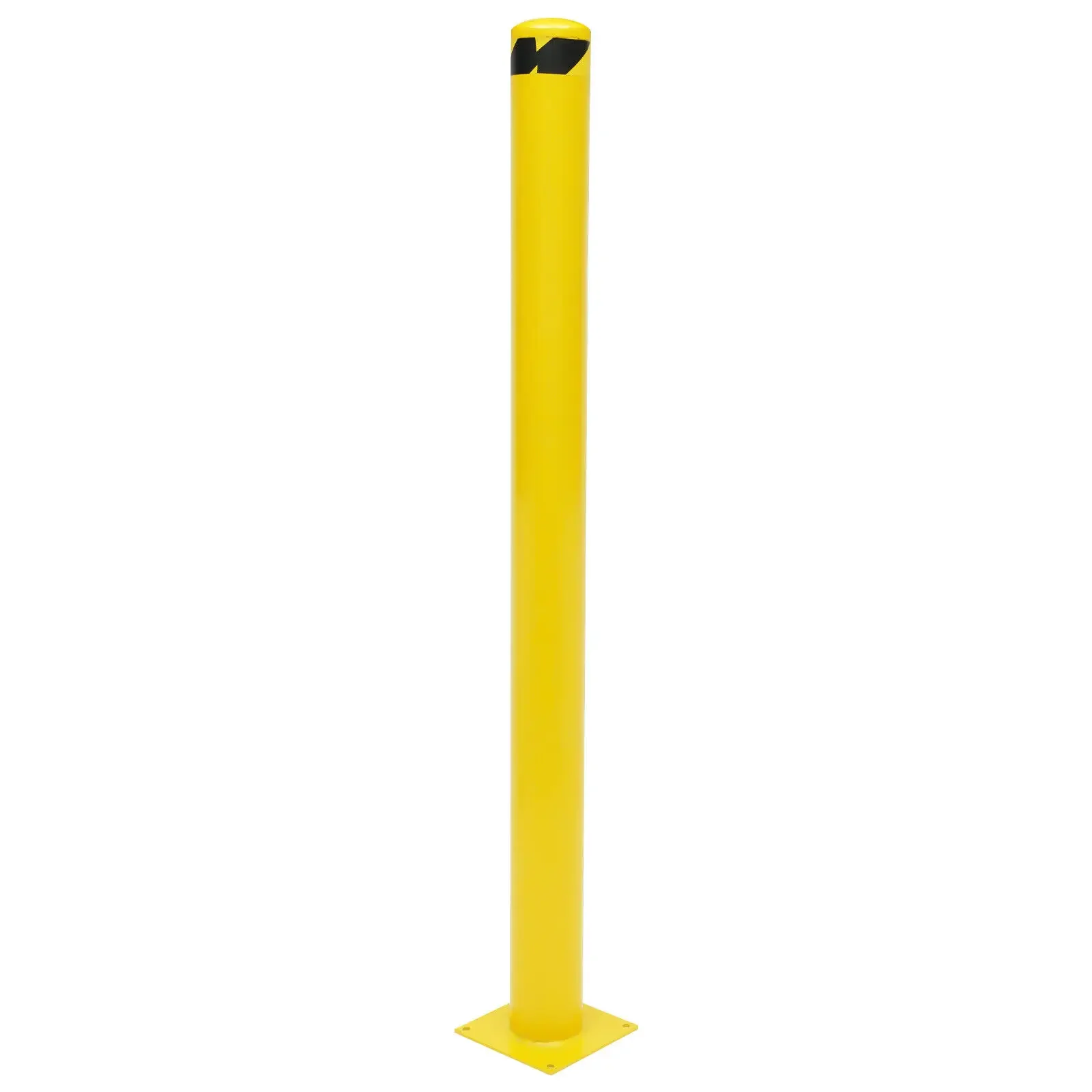 مسحوق أصفر شديد التحمل - عمود أمان فولاذي مطلي بمسحوق عمق 60 بوصة ارتفاع × 4.5 بوصة، تأثير 6000 رطل (سفينة أمريكية سريعة)