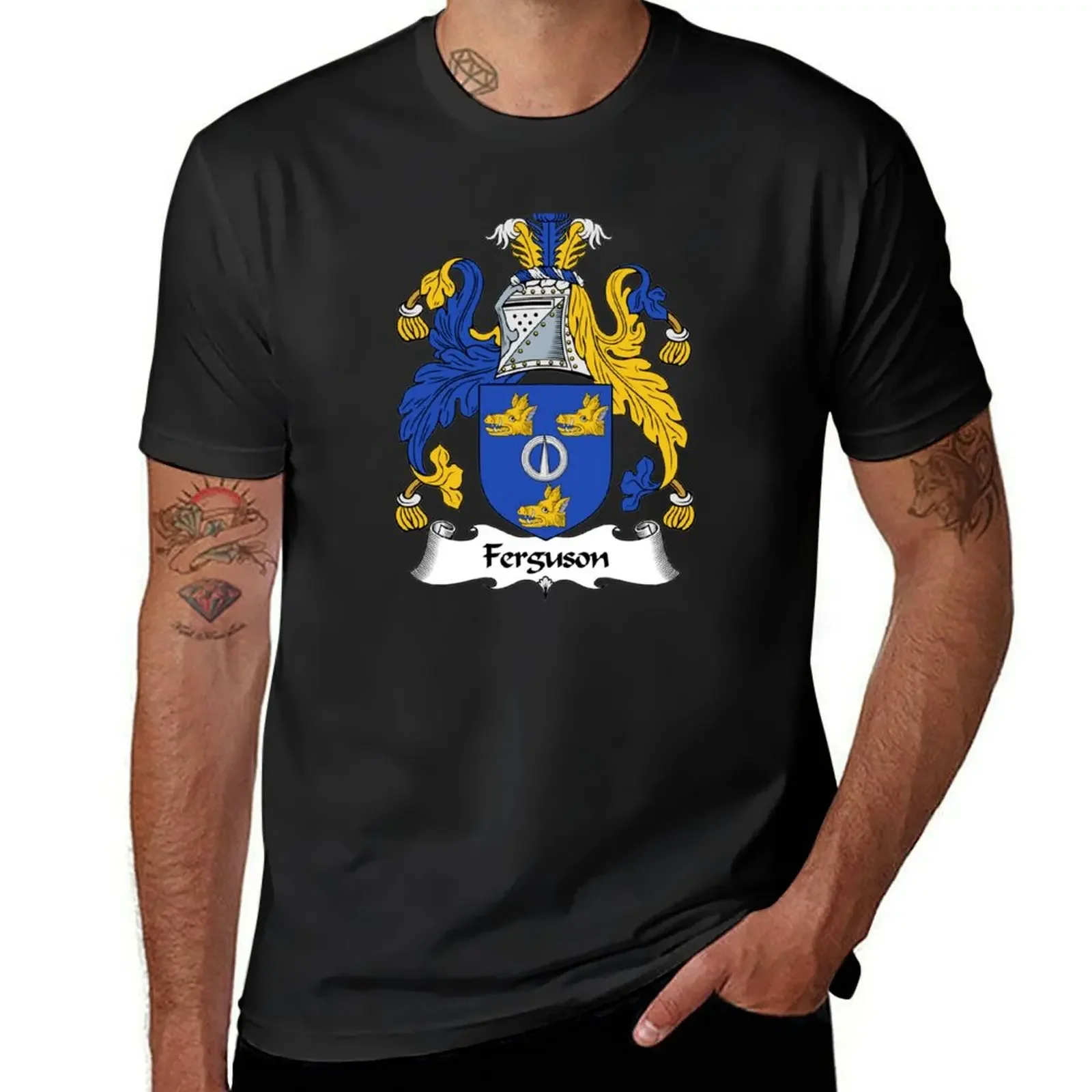 Ferguson Coat of Arms / Ferguson Family Crest T-Shirt anime tshirt oversizeds graphics shirts men