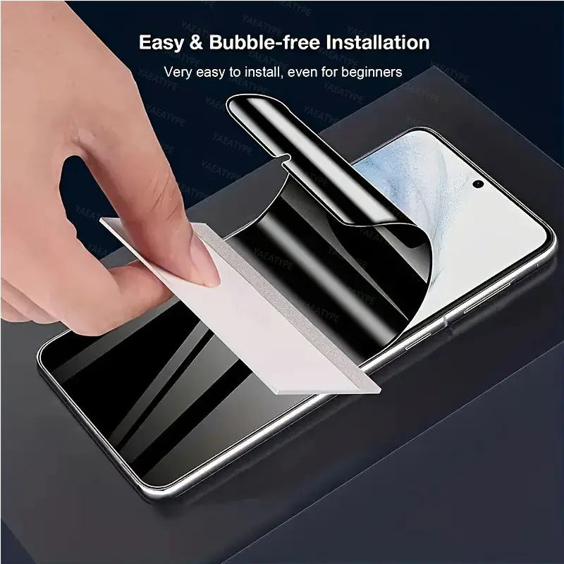 3 Stück Privatsphäre Hydrogel Film für Samsung Galaxy 20 Ultra S20 FE S10 Plus A13 A33 A73 A53 Hinweis ohne Fingerabdruck-Entriegelung
