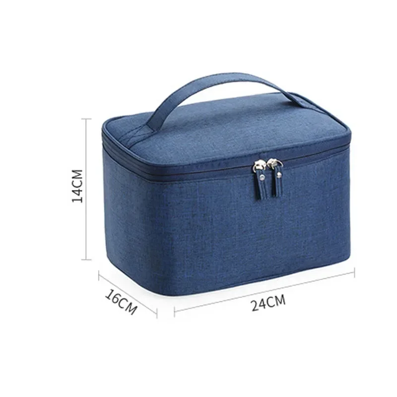 New Business Trip Men\'s Toiletry Bag Double Layer Large Capacity Cosmetic Bag Oxford Cloth Storage Bag Portable Handbag