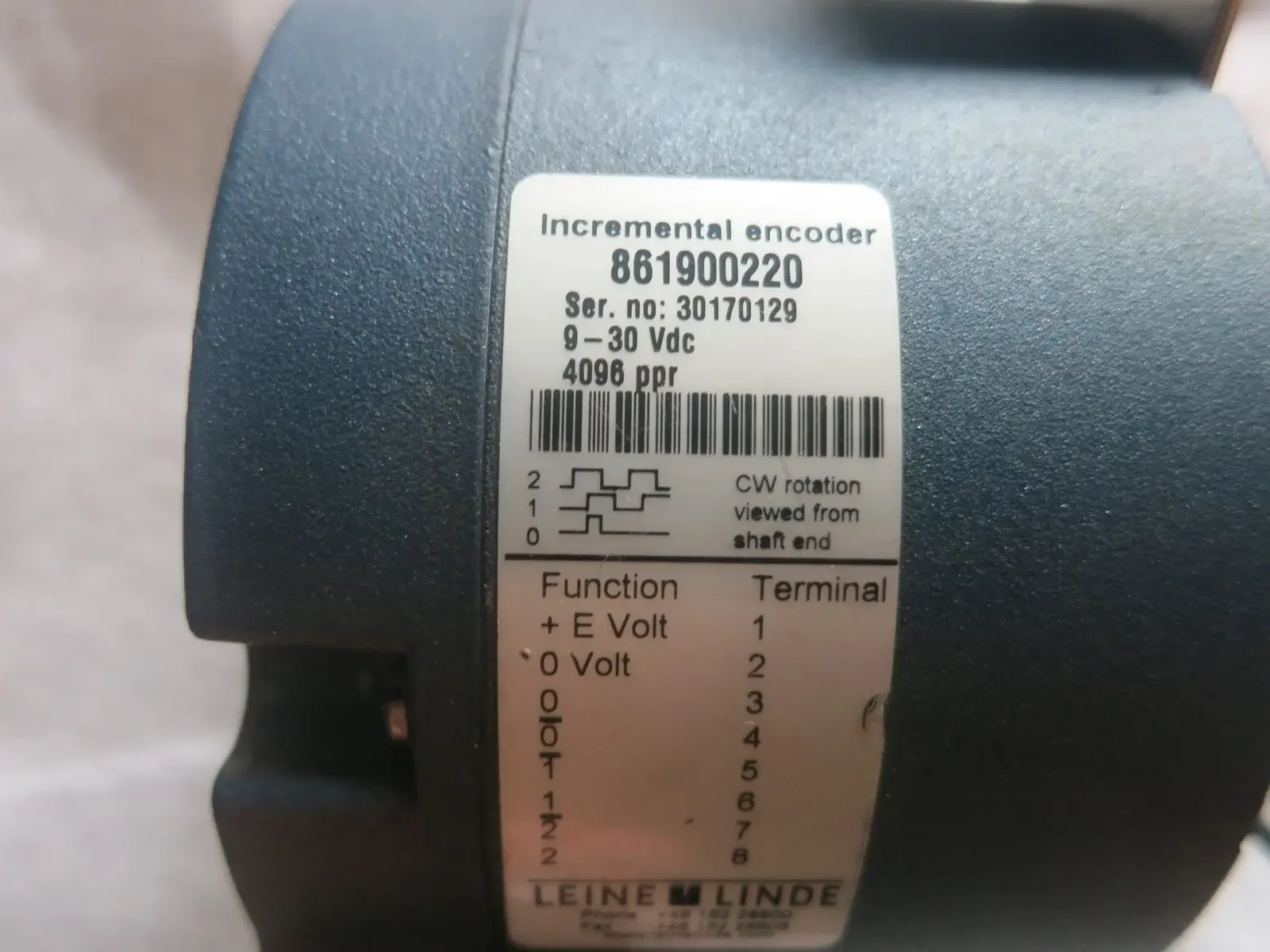 Original German Leine & Linde Encoder 861900220 4096PPR In Stock