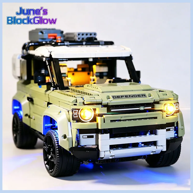 LED Light Kit for LEGO 42110 Land Rover Defender Supercar Bricks Lamp Toys Accessories Set Christmas Gift (Model Not Included) view 3