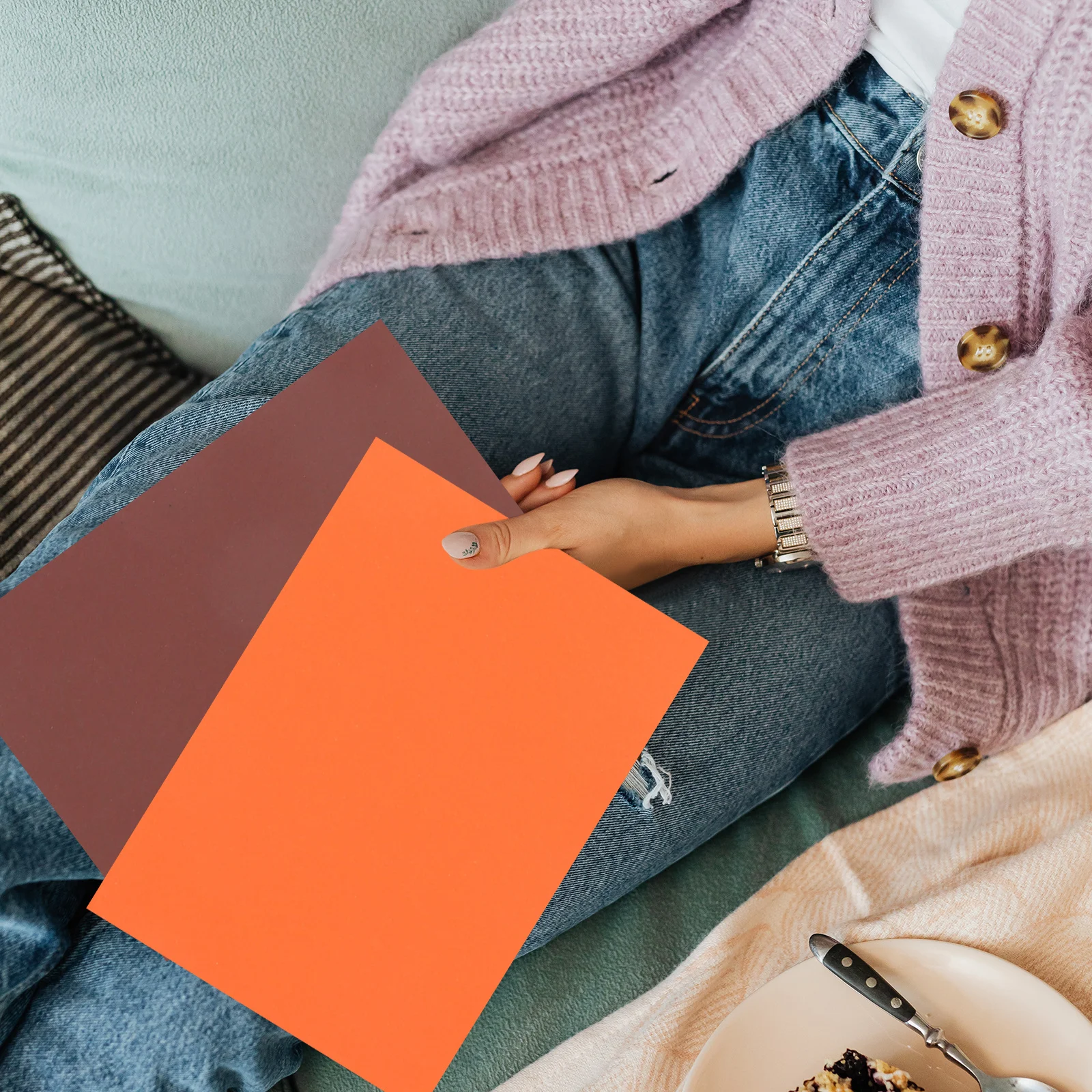 100 قطعة من أوراق ورق اوريغامي الملونة سهلة الطي DIY مشاريع فنية لسكرابوكينغ التعبير الإبداعي ورق اوريغامي